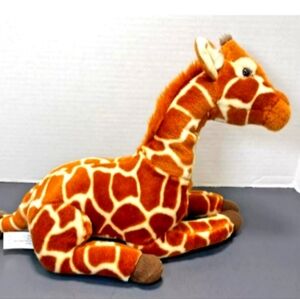 FAO Schwartz Lay Down Giraffe Plush (2018) 11" H x 14" L x 5" D